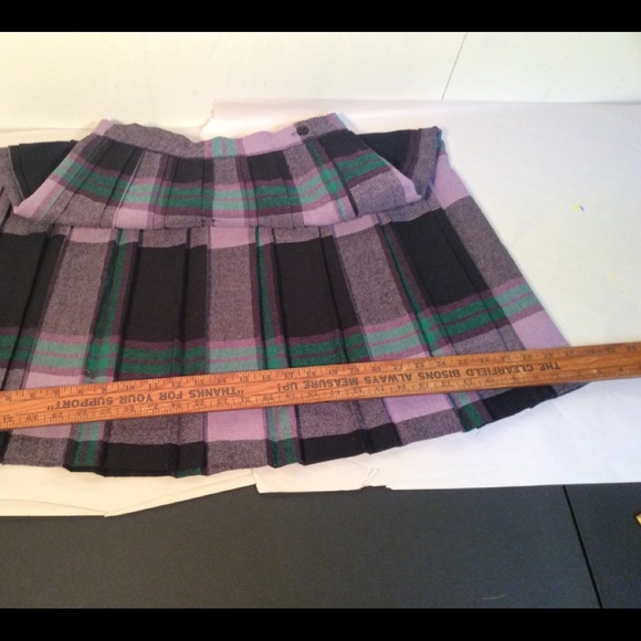 Vintage plaid wool skirt women’s size 10 - Picture 9 of 10